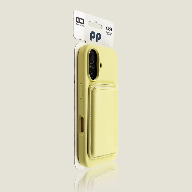 NONED Liquid Silicone Wallet MagSafe Phone Case for iPhone