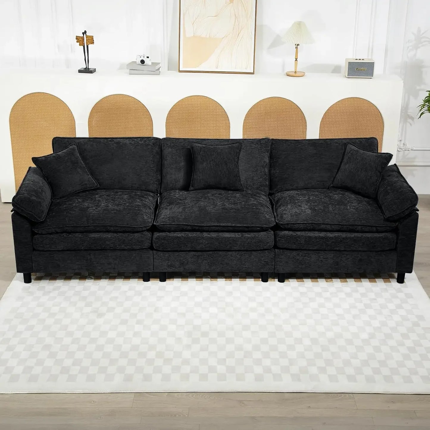 Modular Cloud Sectional Sofa L Shaped Convertible Couch For Living Room