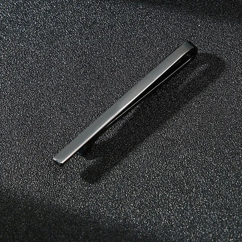 Luxury Metal Tie Clip For Men Crystal Bar Clasp