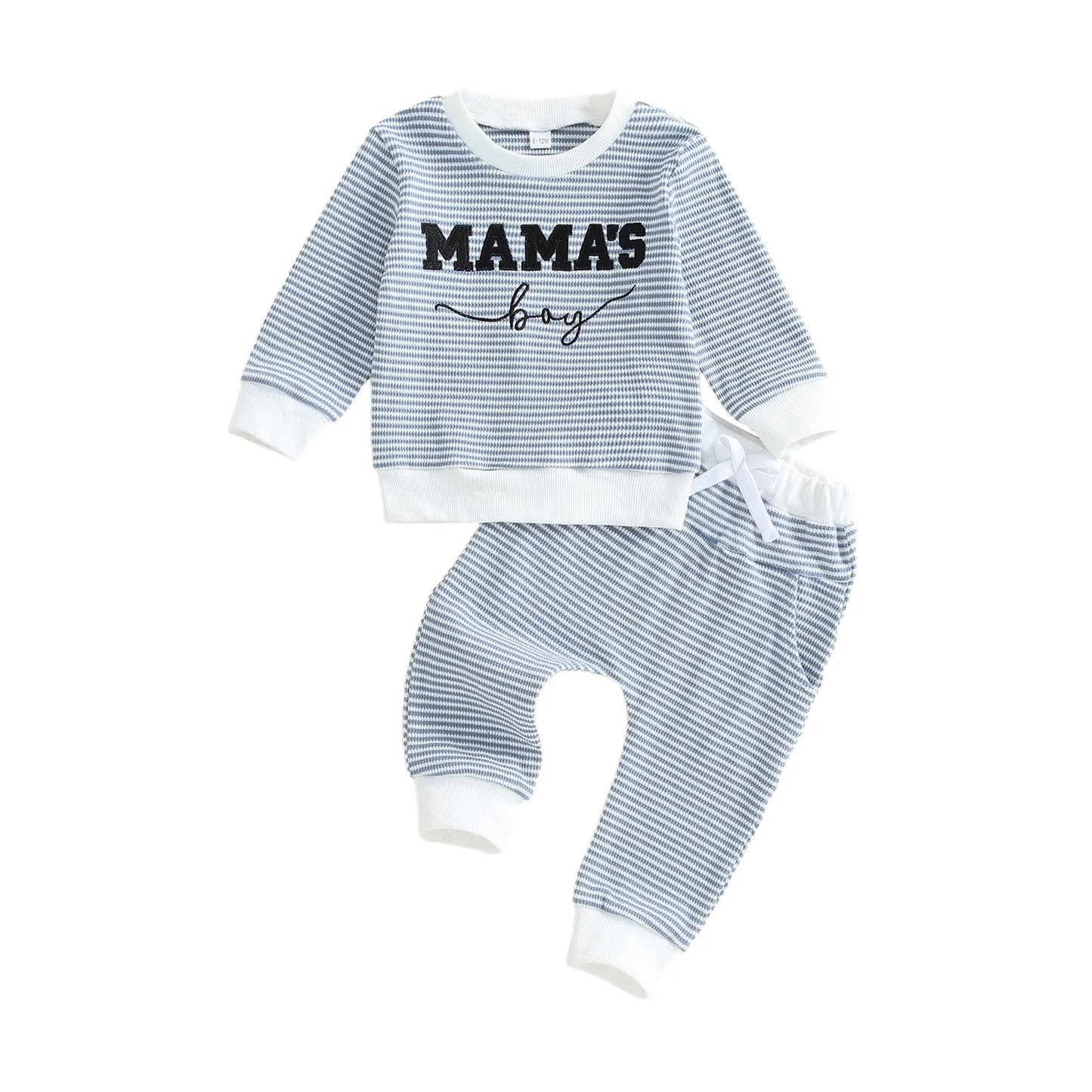 Infant Boy Autumn Two Piece Set Striped Top And Pants