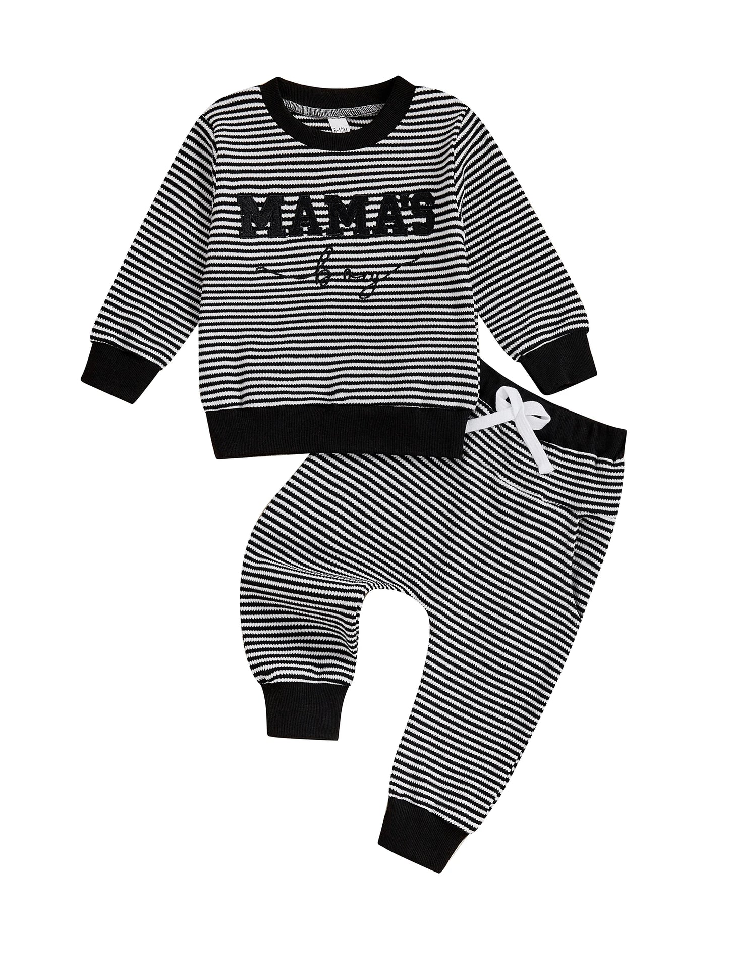 Infant Boy Autumn Two Piece Set Striped Top And Pants