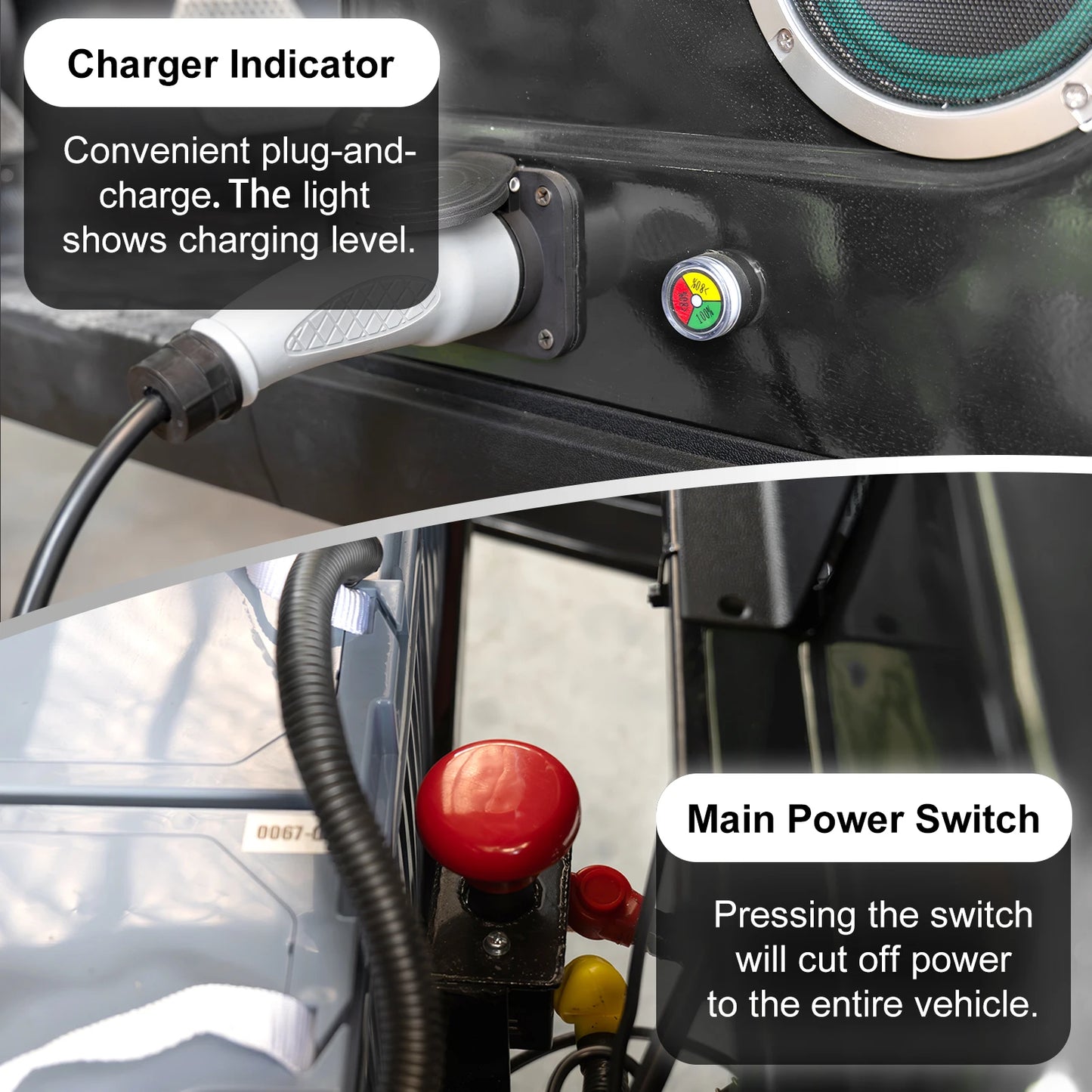 4P 60V Electric Golf Cart With 5KW Motor 25 MPH
