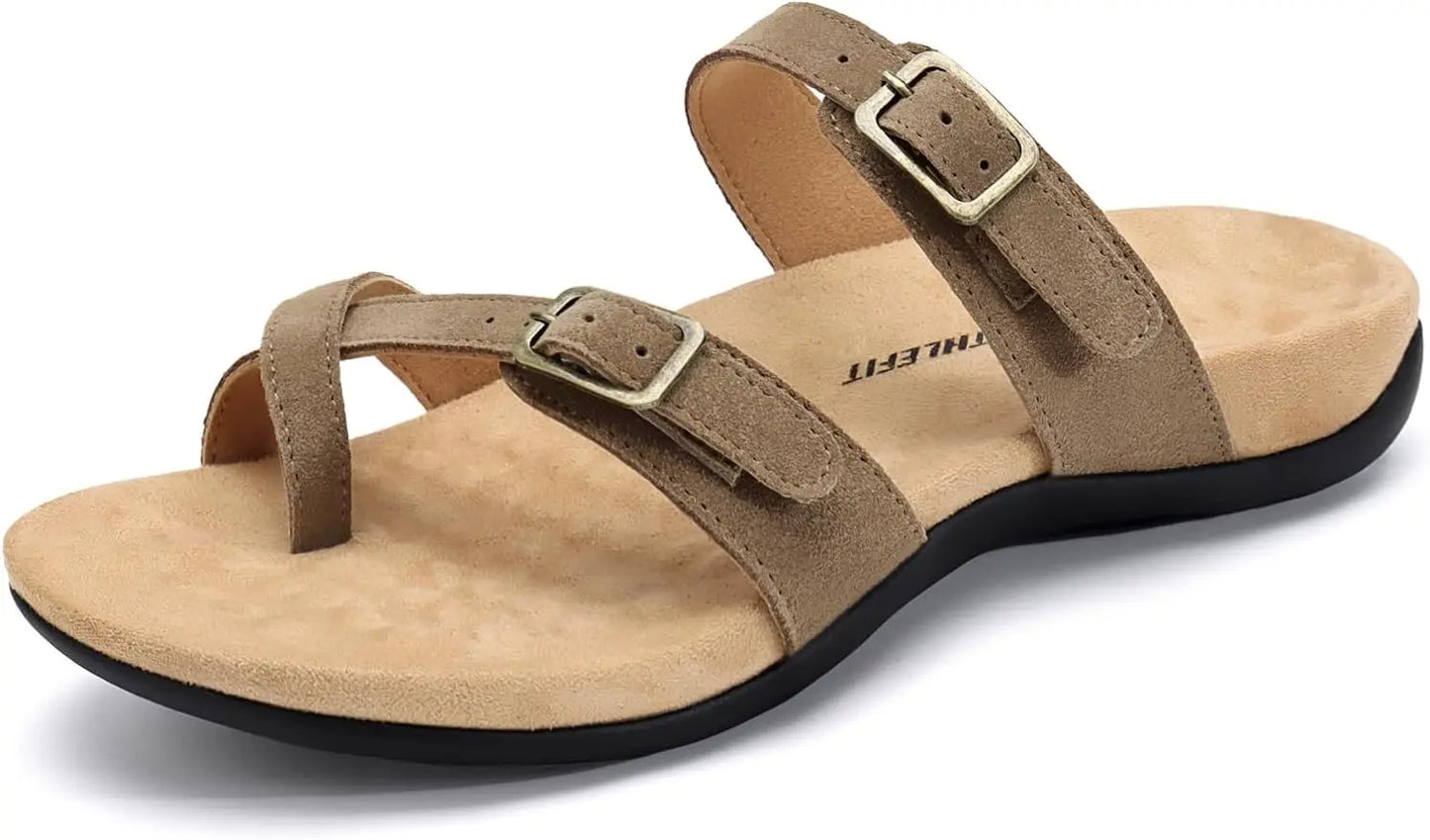 Orthopedic Womens Sandals With Arch Support And Adjustable Straps