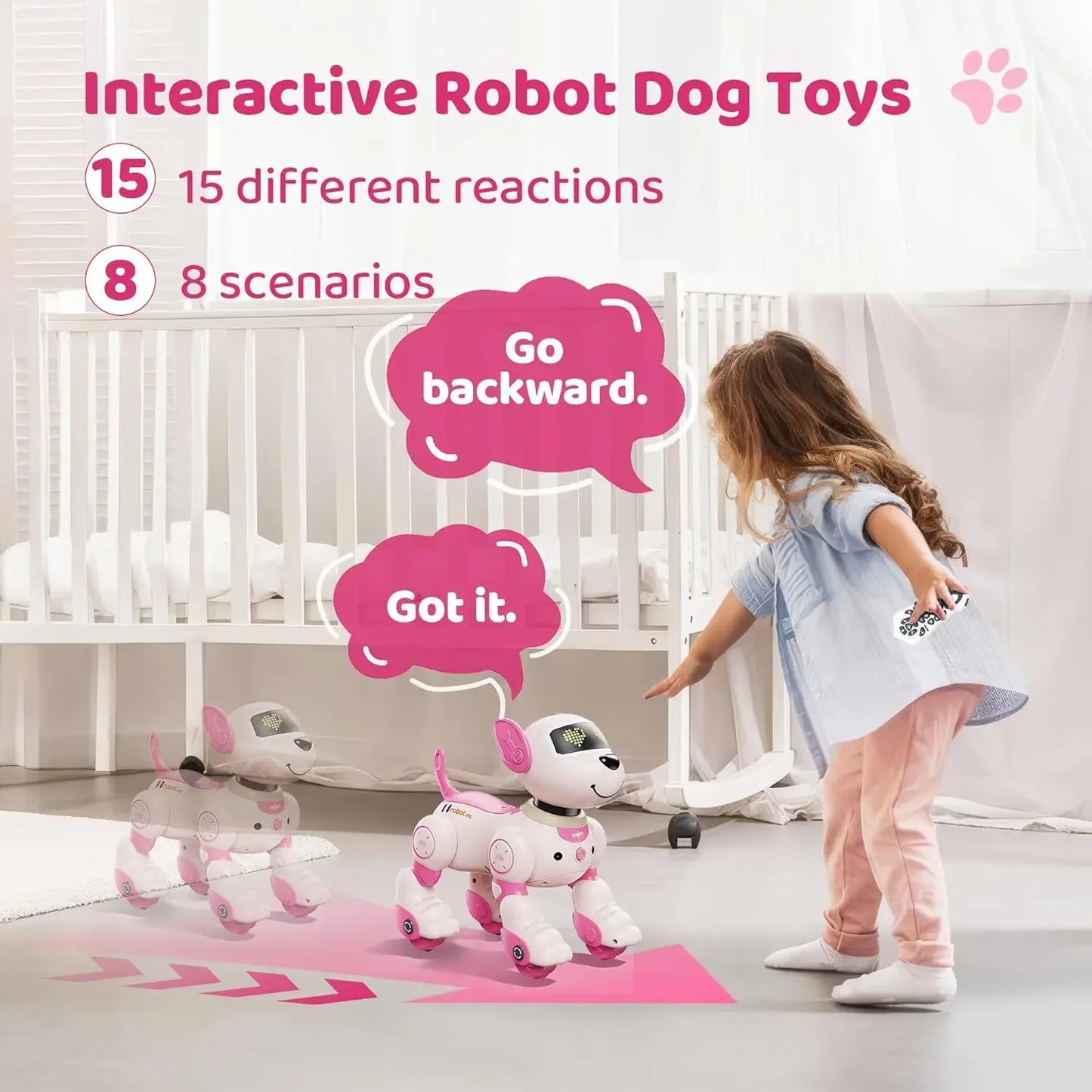 CONUSEA Kids RC Robot Dog Intelligent Puppy Remote Control