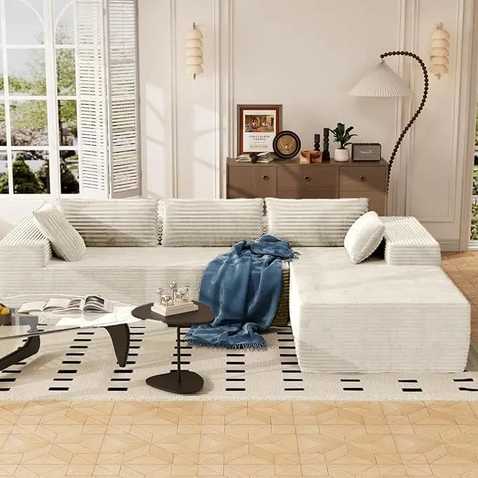 ZHUOTING L Shaped Modular Sectional Sofa Cloud Deep Seat