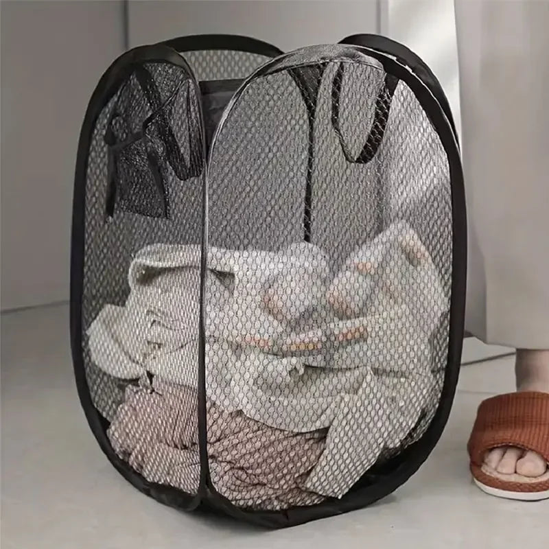 Tianjin Zhejiang Laundry Basket Mesh Foldable Organizer