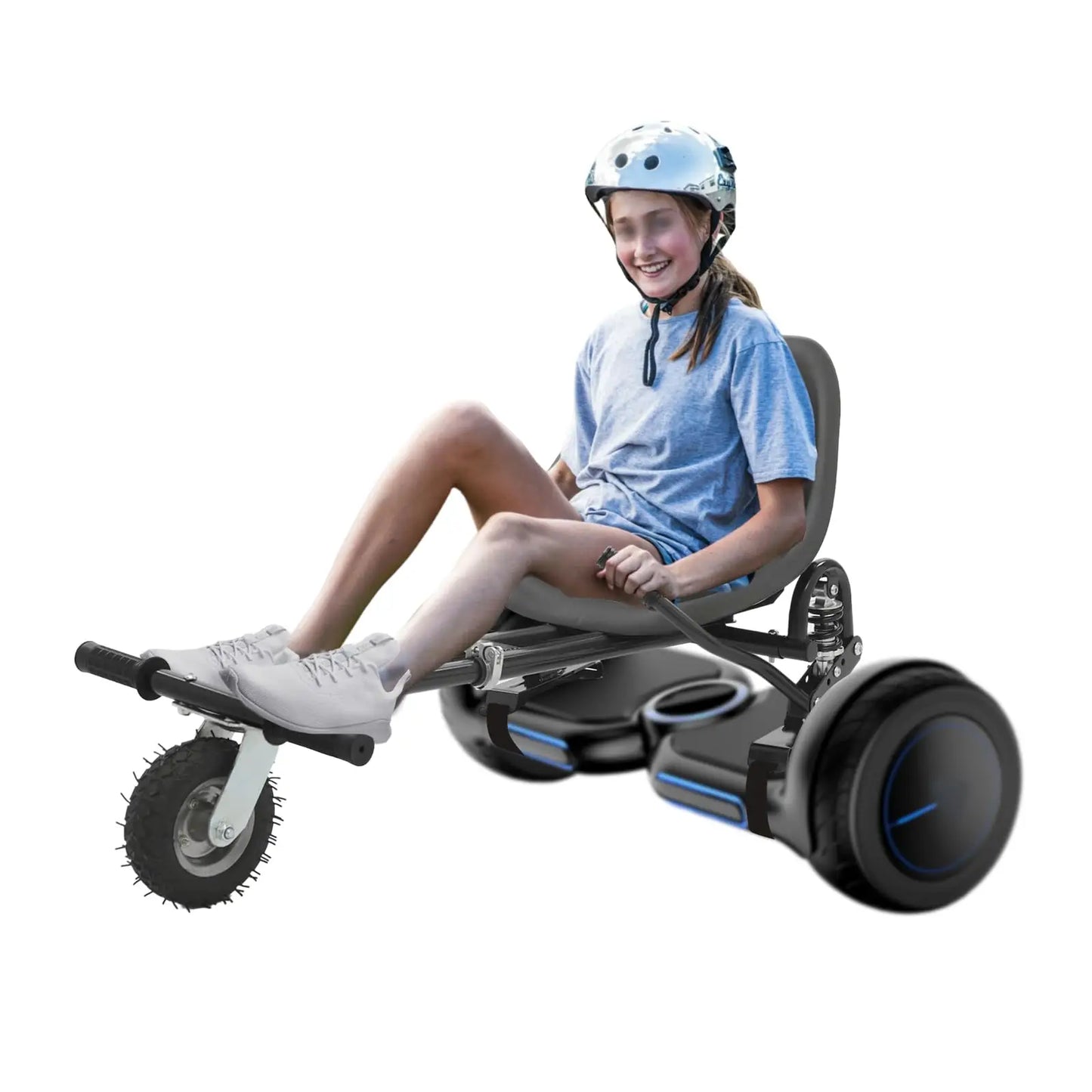 Bymaocar Hoverboard Seat Attachment Go Kart Adjustable Frame And Handlebar