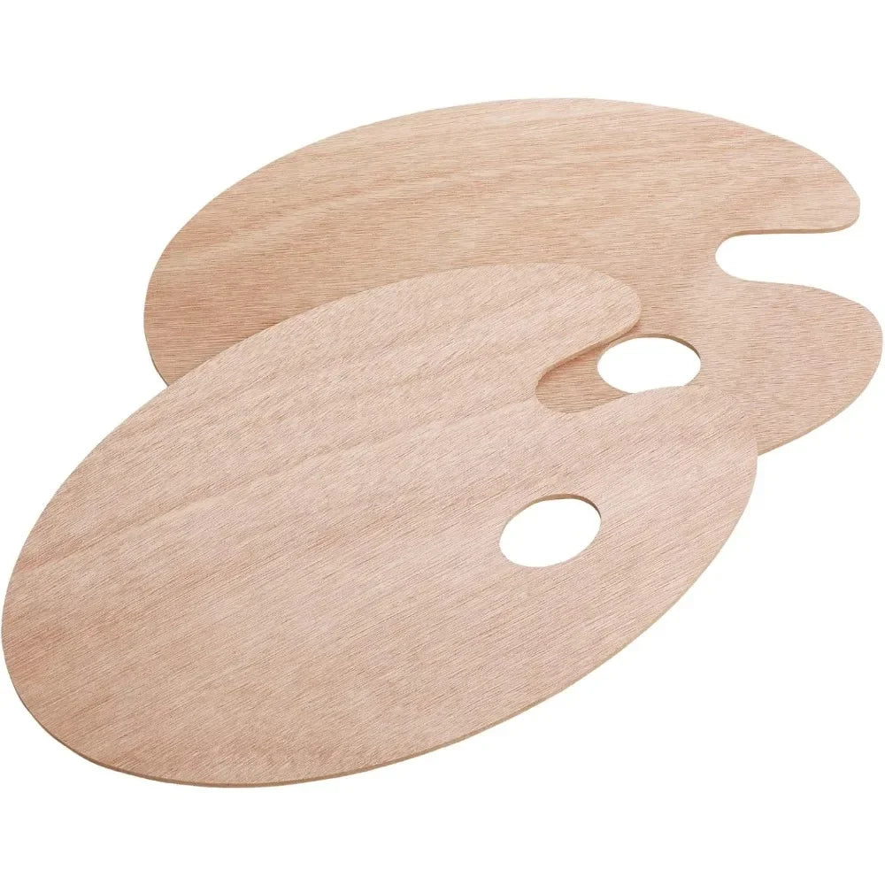 Hign Concerned Wooden Painting Palettes 2 Pack Thumb Hole