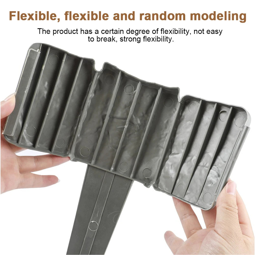 Garden Edging Border Imitation Stone Fence Plastic Cobblestone