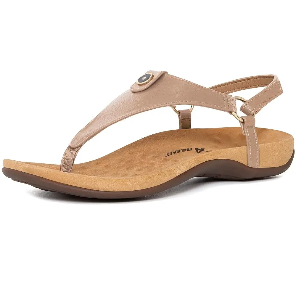 Womens Orthopedic T Strap Sandals With Arch Support
