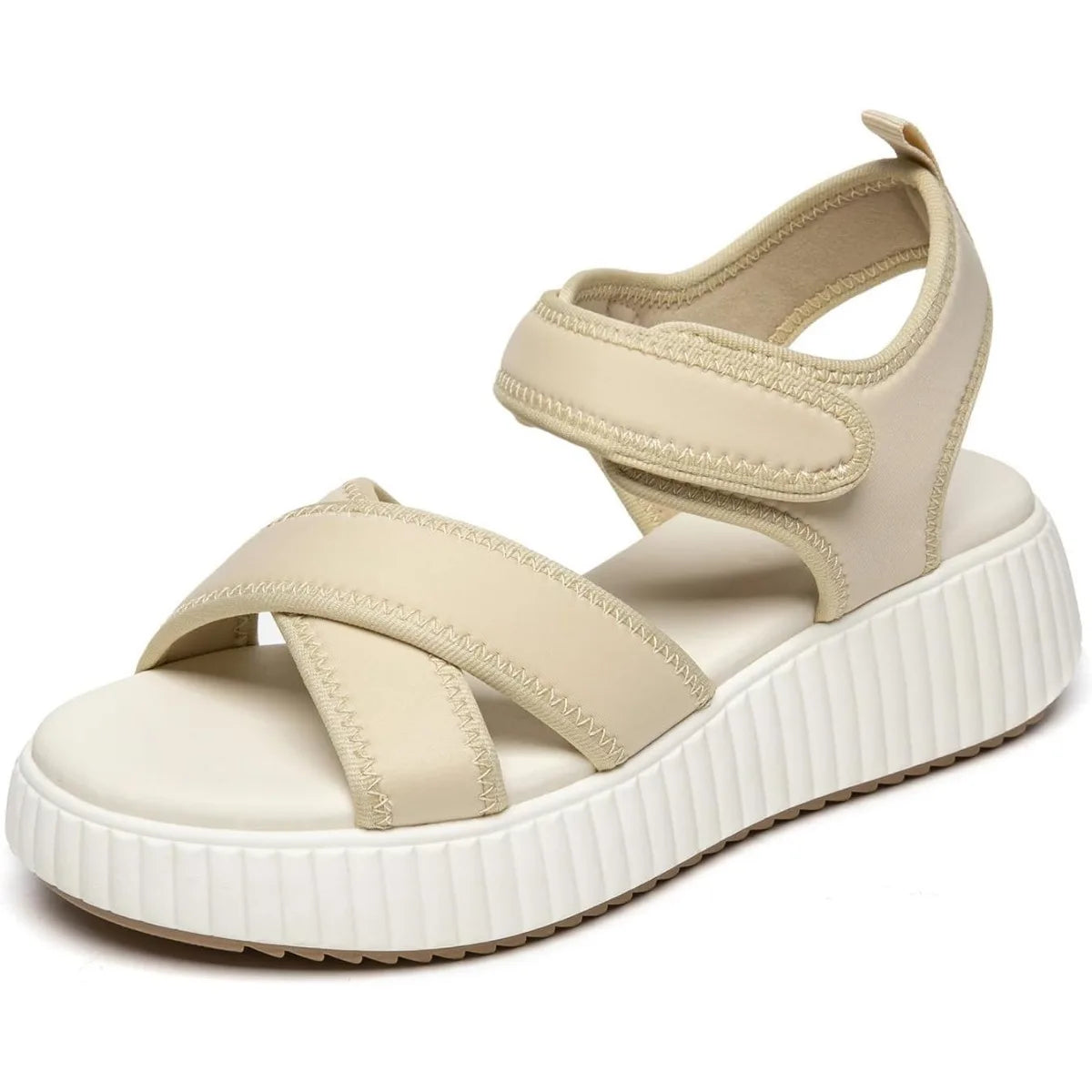 Women's Comfortable Platform Sandals Open Toe Wedge With Adjustable Straps