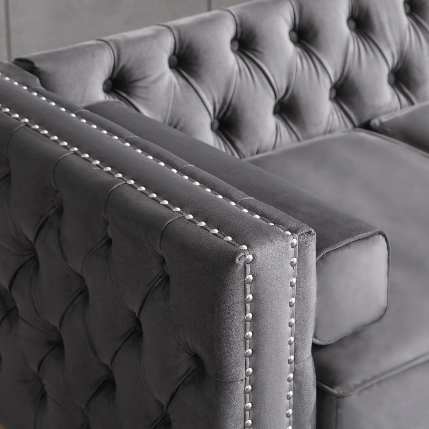 HORGAEOCN Convertible Sectional Sofa With Storage Ottoman