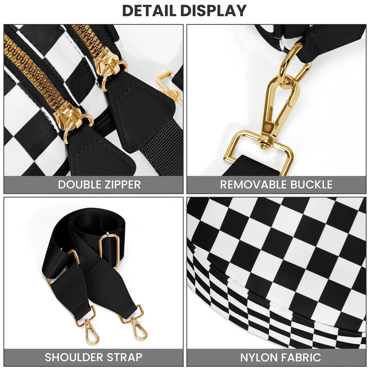 DOYOGICN Nylon Bum Bag Fanny Pack Iris Design