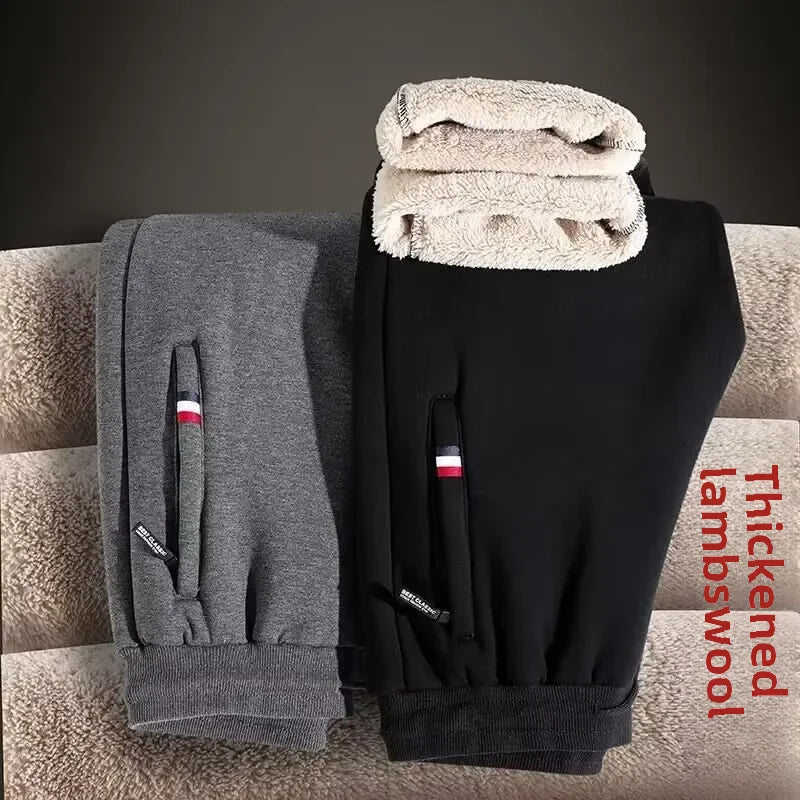 Guangdong CN Fleece Lined Mens Autumn Winter Loose Pants