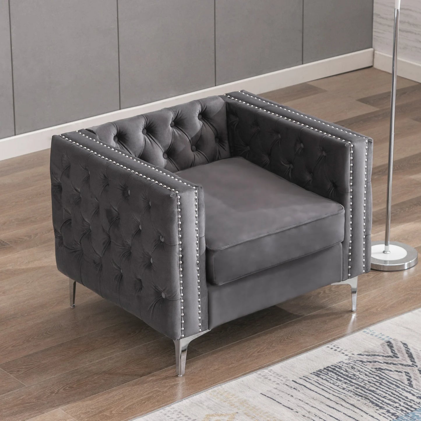 HORGAEOCN Convertible Sectional Sofa With Storage Ottoman