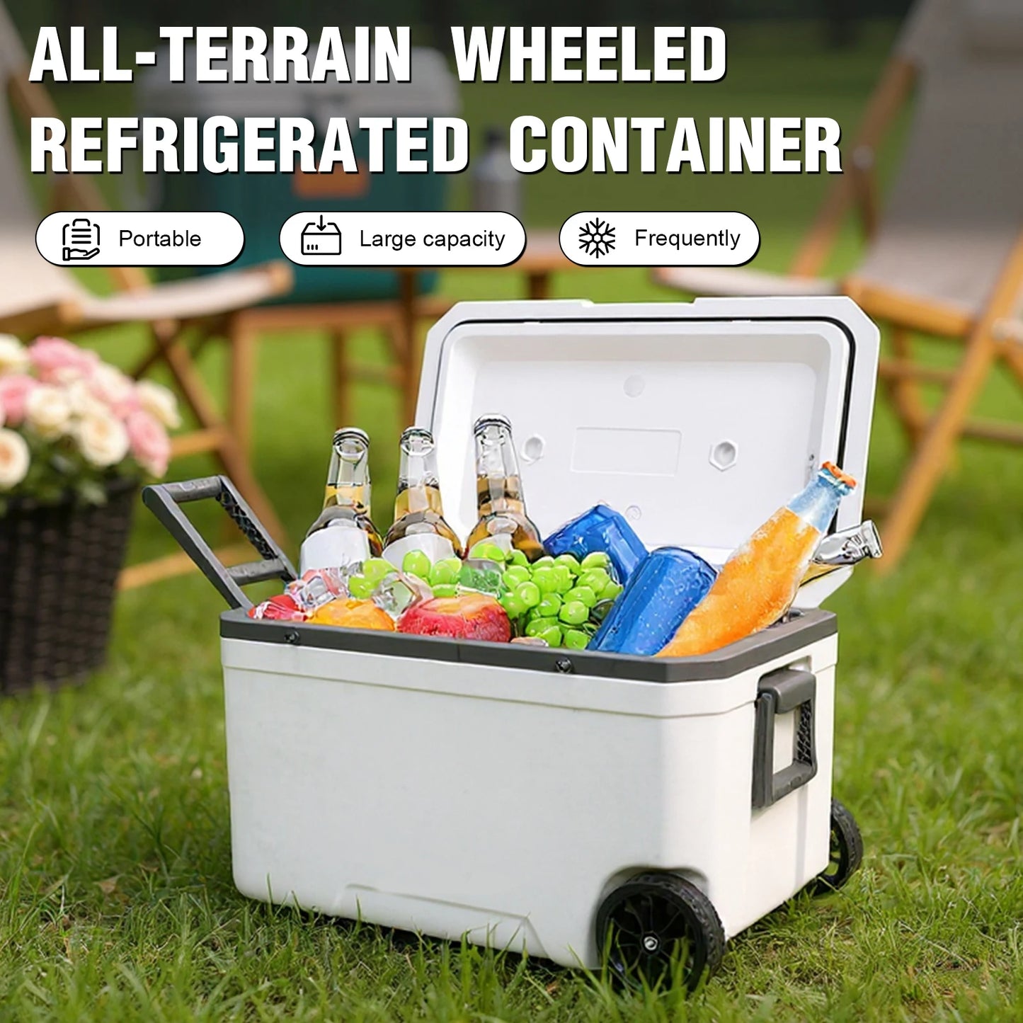 NovaSphere Wheeled Hard Shell Cooler for Beach Camping