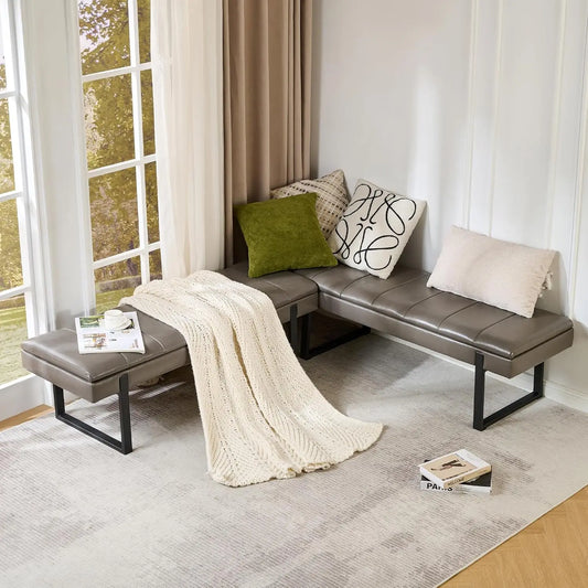L Shaped Breakfast Nook Bench With Hidden Storage