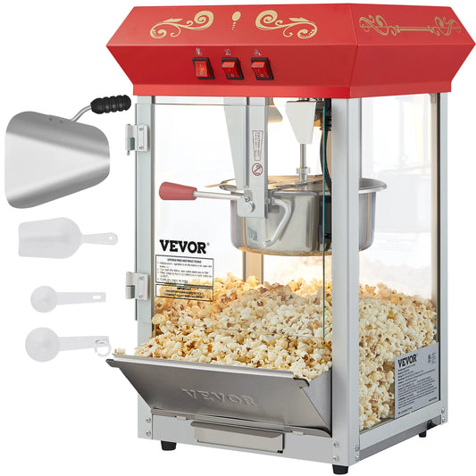 SucceBuy Commercial Electric Popcorn Maker With Scoop Spoon