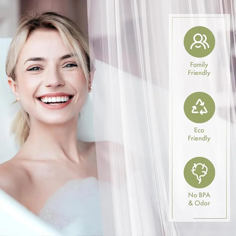 Guangdong Craft Of Weaving Shower Curtain Liner With Magnets