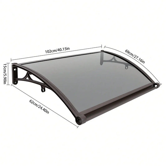 Front Door Overhang Awning Patio Canopy All Weather UV Protection