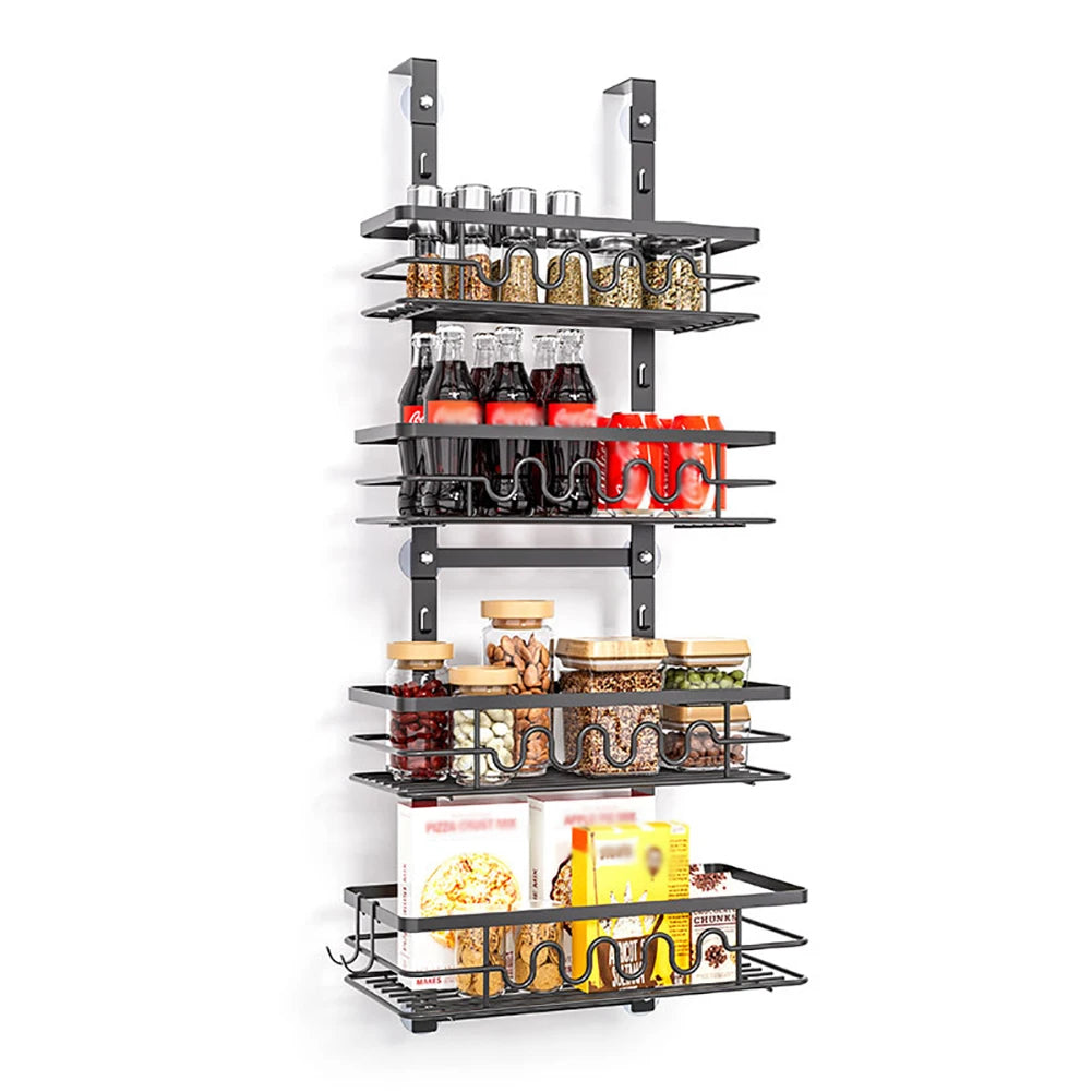 Over The Door Pantry Organizer Shelf For Kitchen And Bathroom