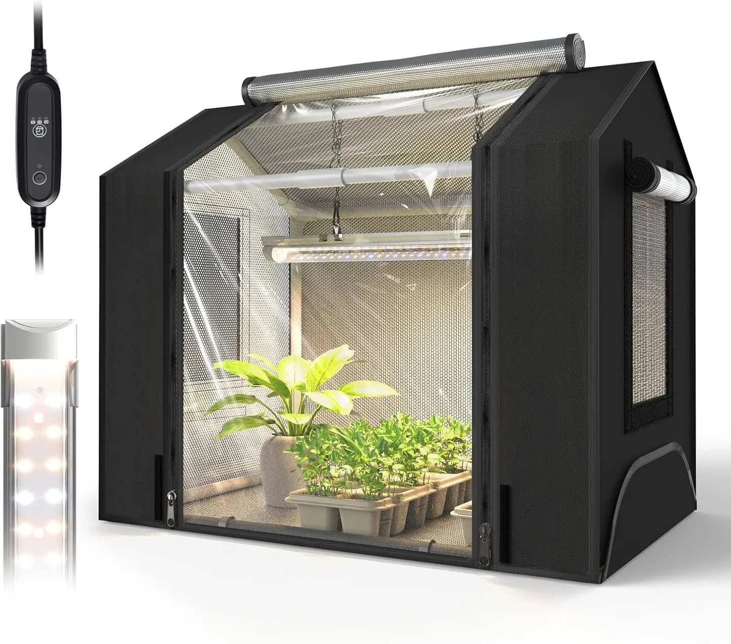 Indoor Greenhouse With Grow Light Mini Grow Tent Seed Starting