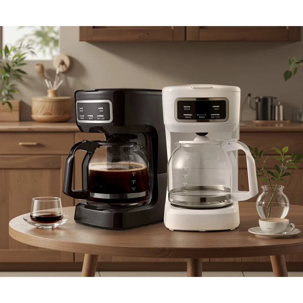 XMSJ 12 Cup Programmable Drip Coffee Maker With Auto Brew