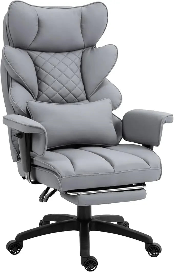 GUANGBAI Big and Tall Office Chair with Pocket Spring Cushion
