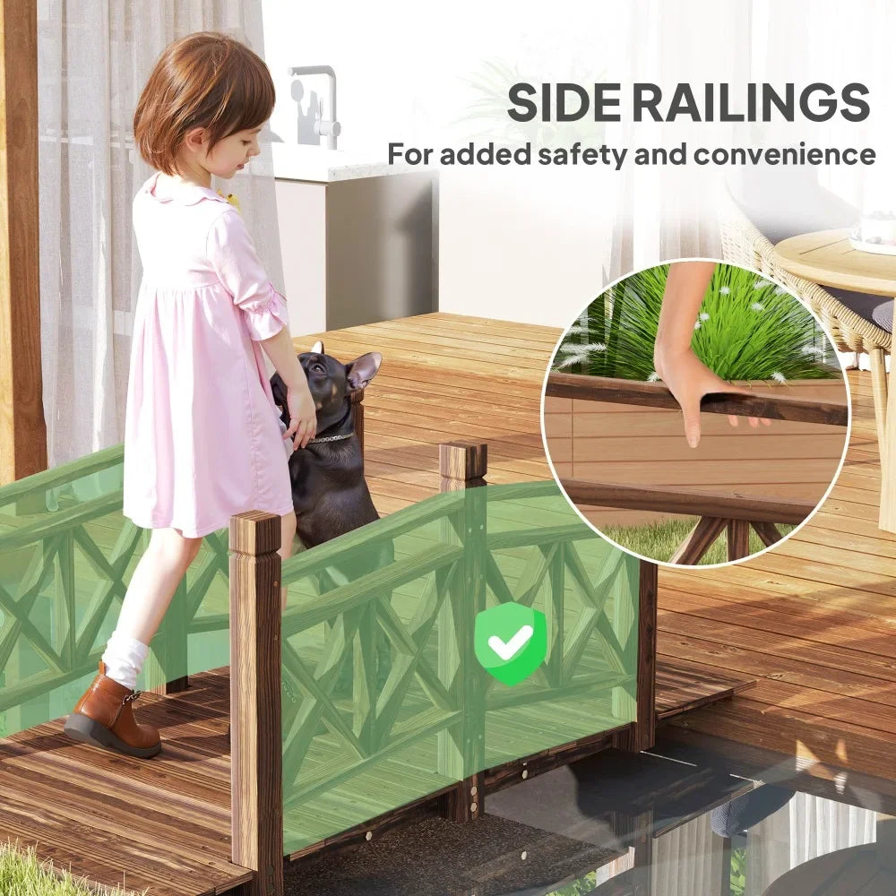 Hign-concerned Garden Bridge With Safety Handrails Durable