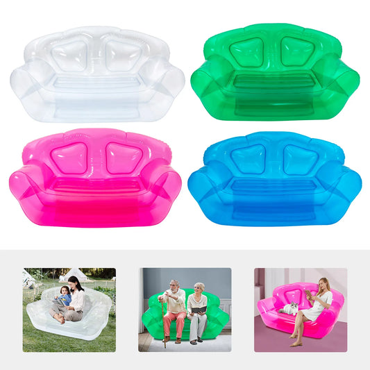 Bymaocar Inflatable Sofa Seat PVC Outdoor Lounge 3-Valve