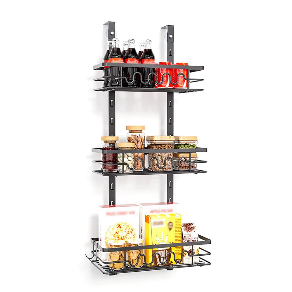 Over The Door Pantry Organizer Shelf For Kitchen And Bathroom