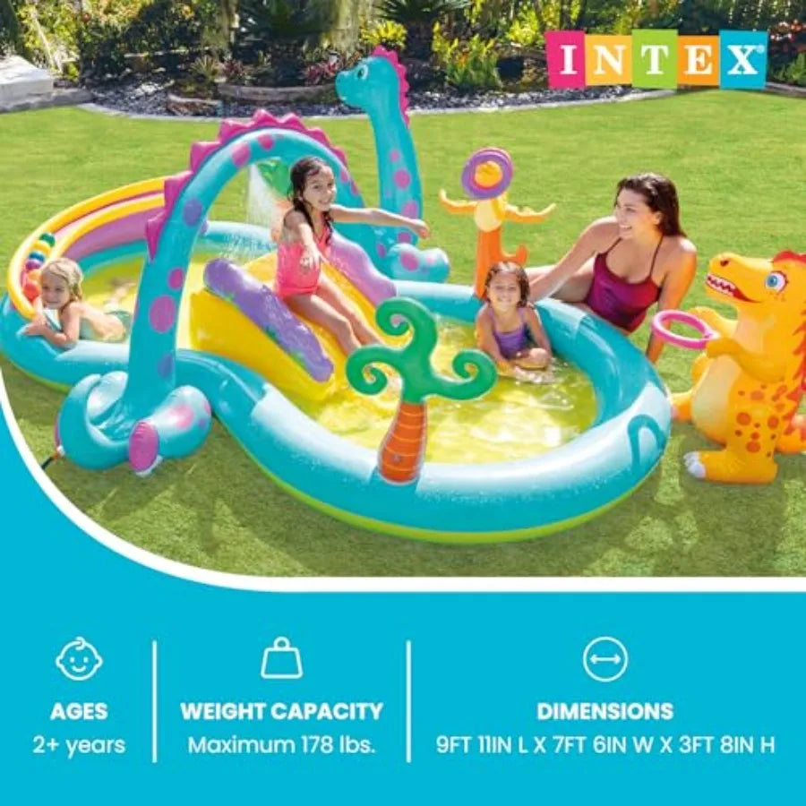 Dinoland Play Center Inflatable Kiddie Pool For Outdoor Use