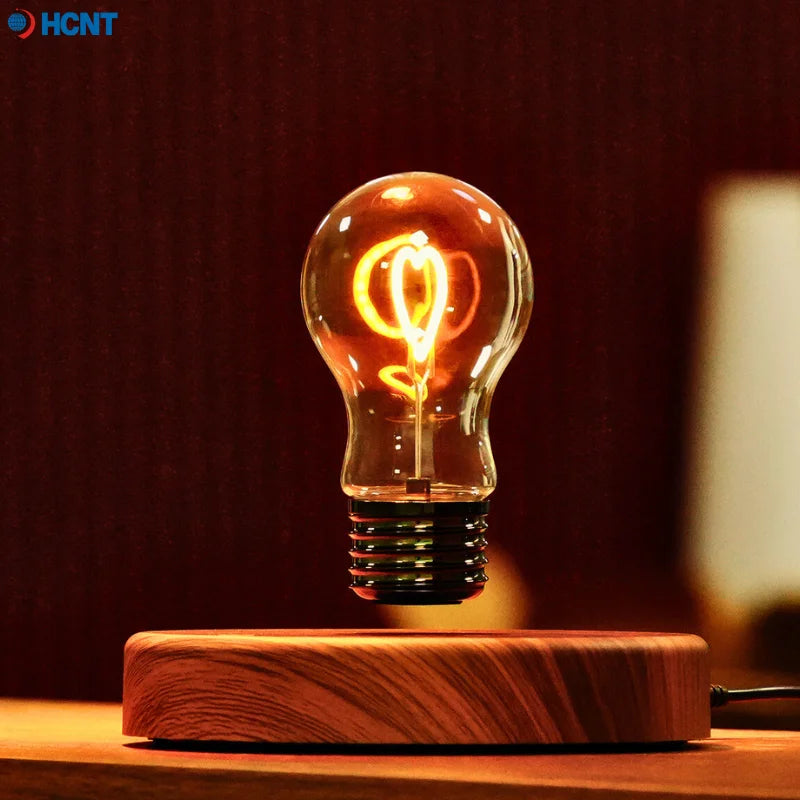 HCNT Levitating Bulb Lamp Magnetic Floating Desk Light Night Rotating