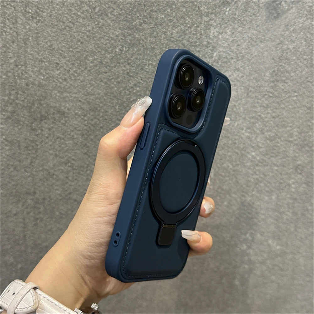 NONED Ring Stand Magnetic Case for iPhone 16 Pro Max