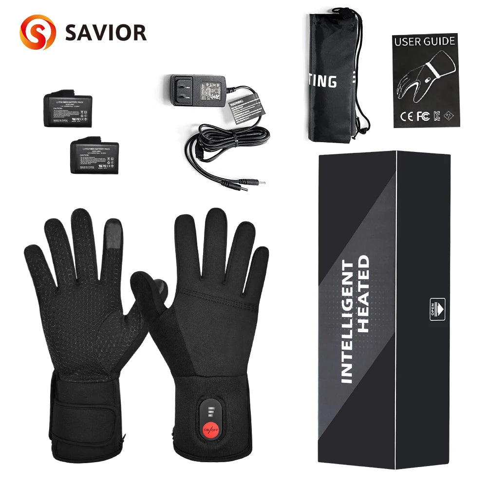 Snow Deer Rechargeable Thermal Heated Motorcycle Gloves