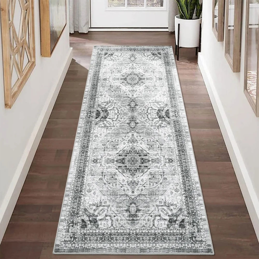 HobbyLane Washable Hallway Runner Rug Non Slip Vintage