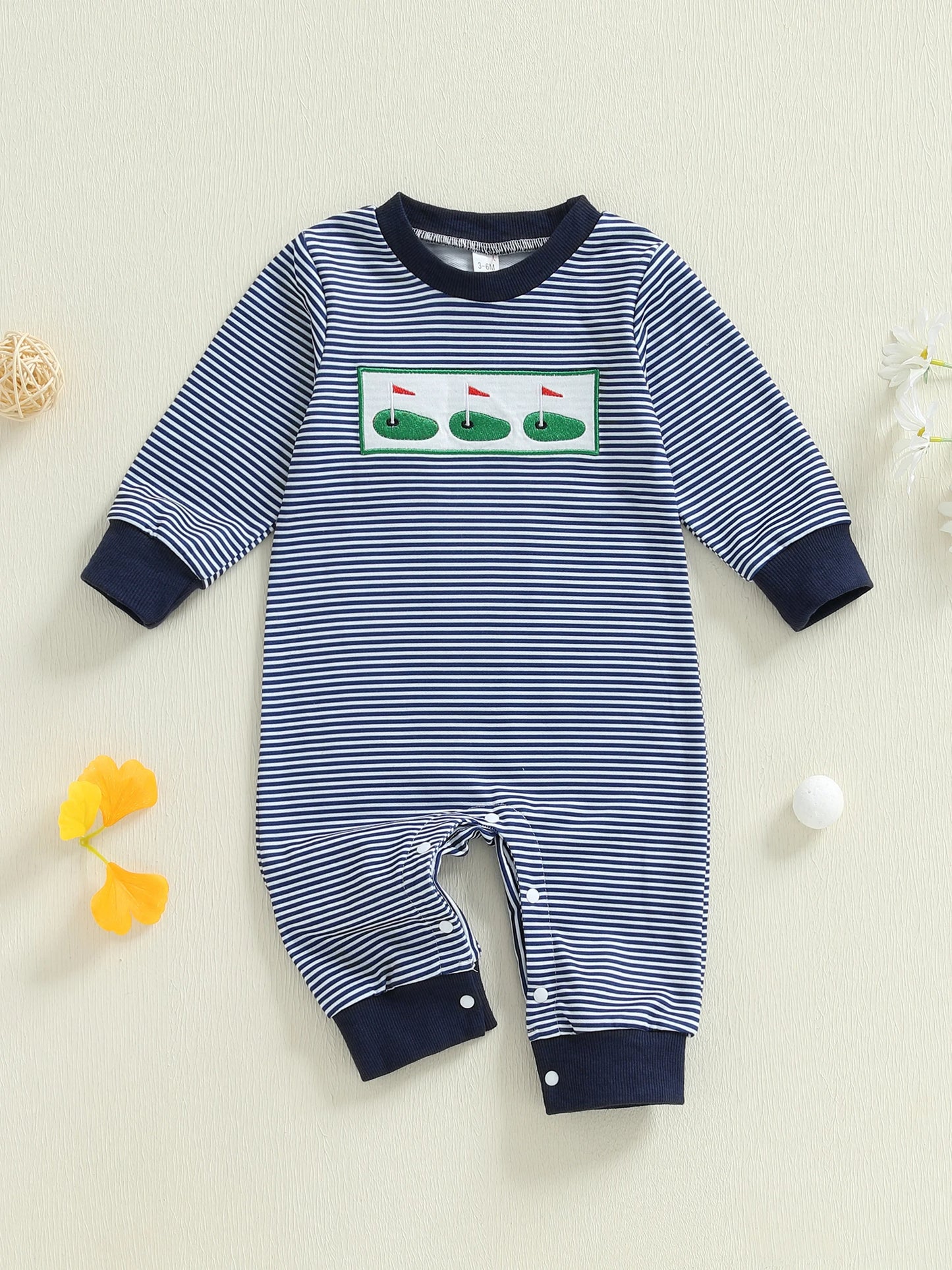 Infant Autumn Bodysuit Round Neck Unisex Full Sleeves