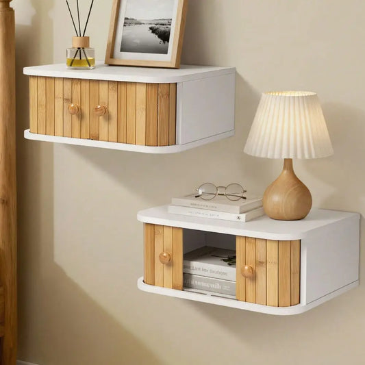 Floating Nightstand Wall Mounted Bedside Table For Small Spaces