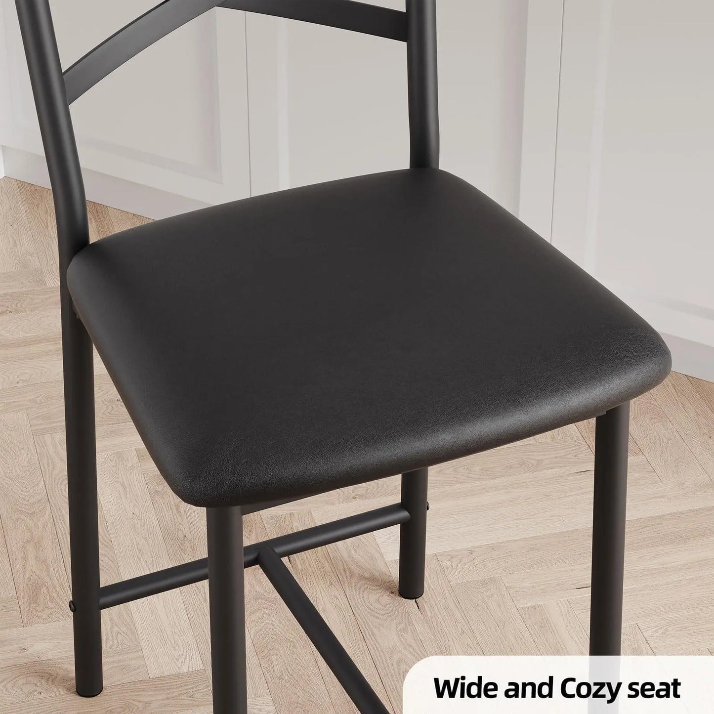 Modern Counter Height Bar Stools With Thick Cushioned Seats
