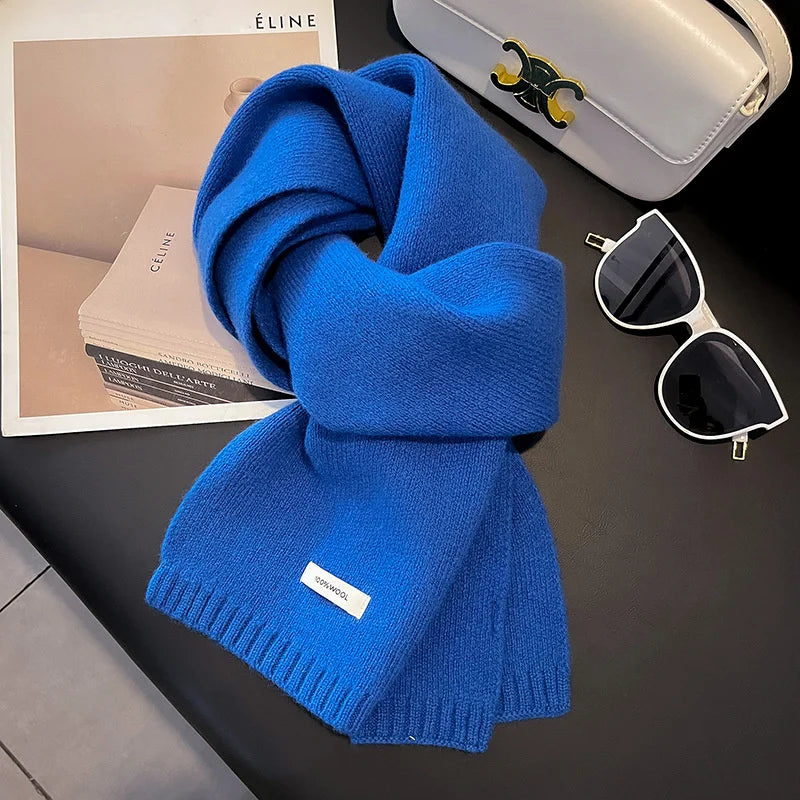 Women's Knitted Wool Scarf Winter Warm Shawl