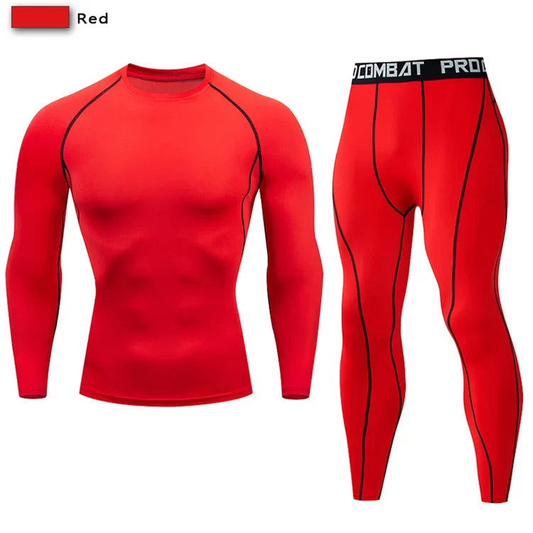 Two Piece Compression Sportswear Set for Training and Yoga