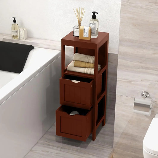 Small Bathroom Storage Cabinet With Detachable Drawers