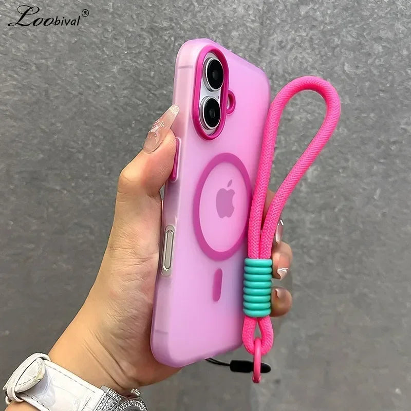 Loobival MagSafe Candy Lanyard Case For iPhone All Models