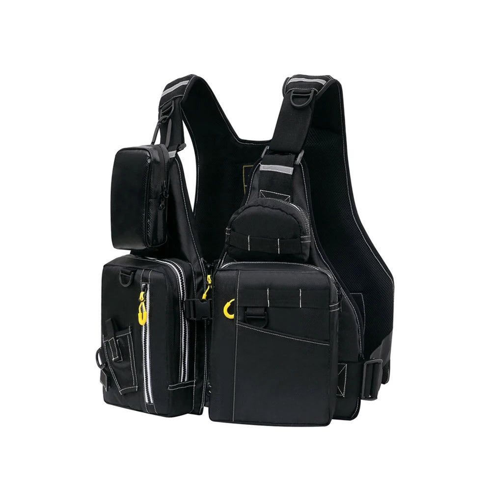 NONECN Outdoor Fishing Life Jacket Vest With Pockets For Safety