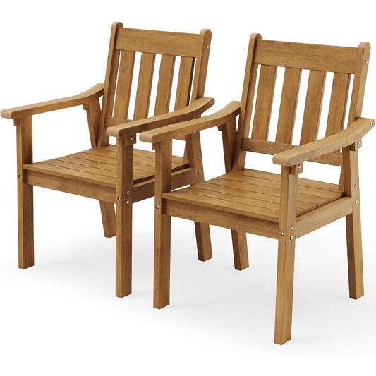 All Weather Outdoor Dining Chairs Set Of 2 Plastic Patio