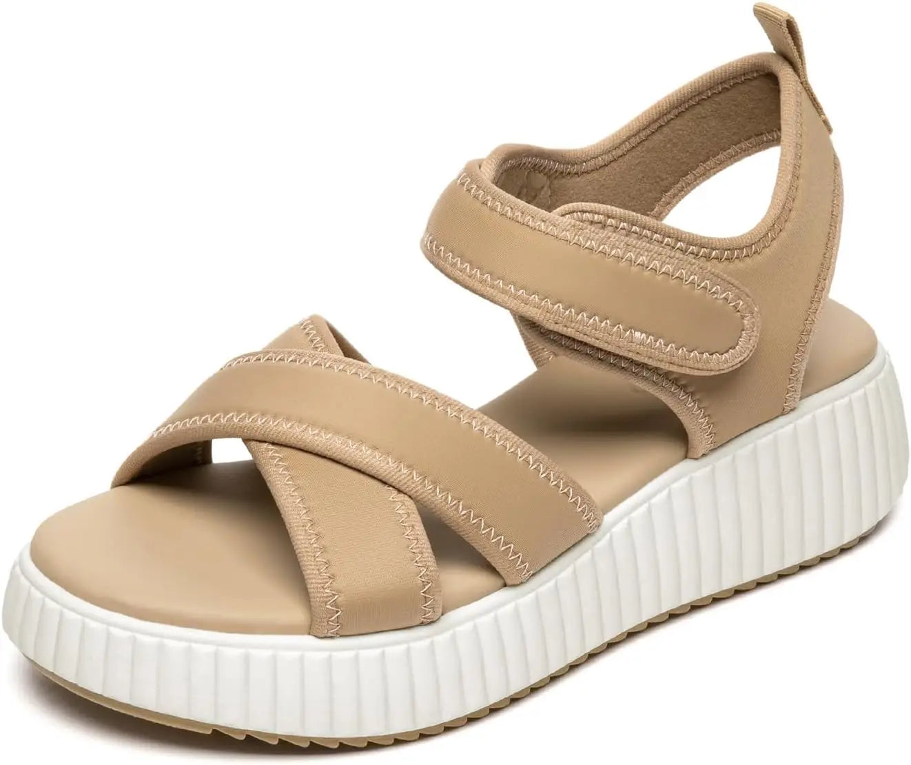 Women's Comfortable Platform Sandals Open Toe Wedge With Adjustable Straps