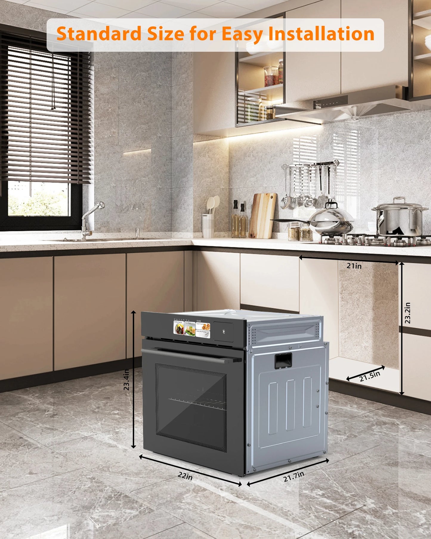 Adoolla Built-in Electric Wall Oven With TFT Display