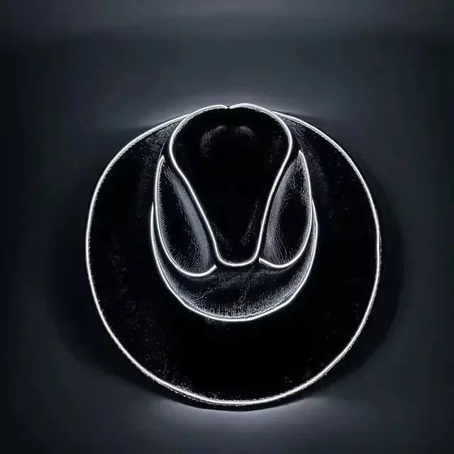 Pearlescent LED Cowboy Hat For Parties And Dancing