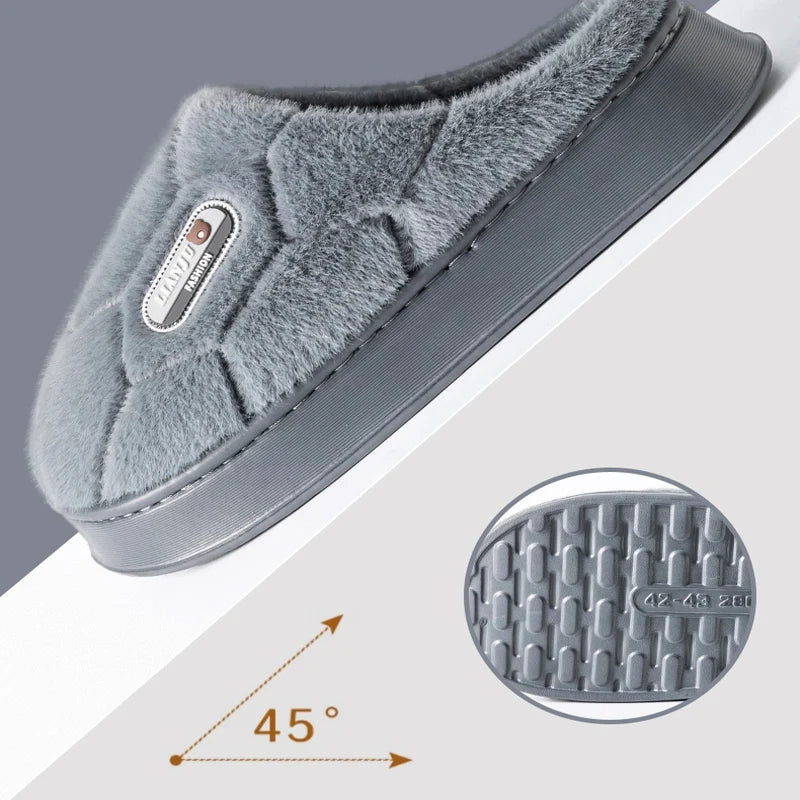 Winter Indoor Non-Slip Slippers for Men and Women