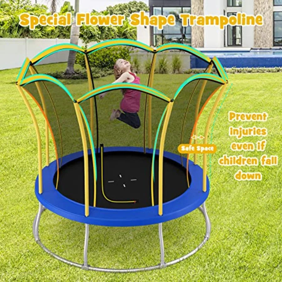 ASTM Approved Trampoline With All Round Enclosure For Outdoor Use